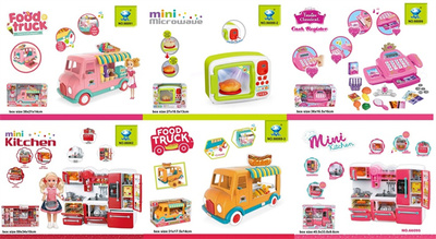 Food Truck,Mini Kitchen,Cash Register Toy